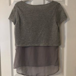 Grey crop top